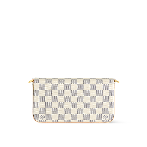 Félicie Pochette Damier Azur Canvas Damen Geldbörsen und Kleinlederwaren Tragbare Geldbörsen und Mikro-Taschen | LOUIS VUITTON (Zoom)