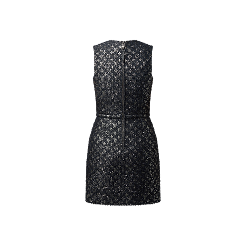 Figurbetontes Kleid in Monogram Tweed Damen Ready to Wear Kleider | LOUIS VUITTON (Zoom)