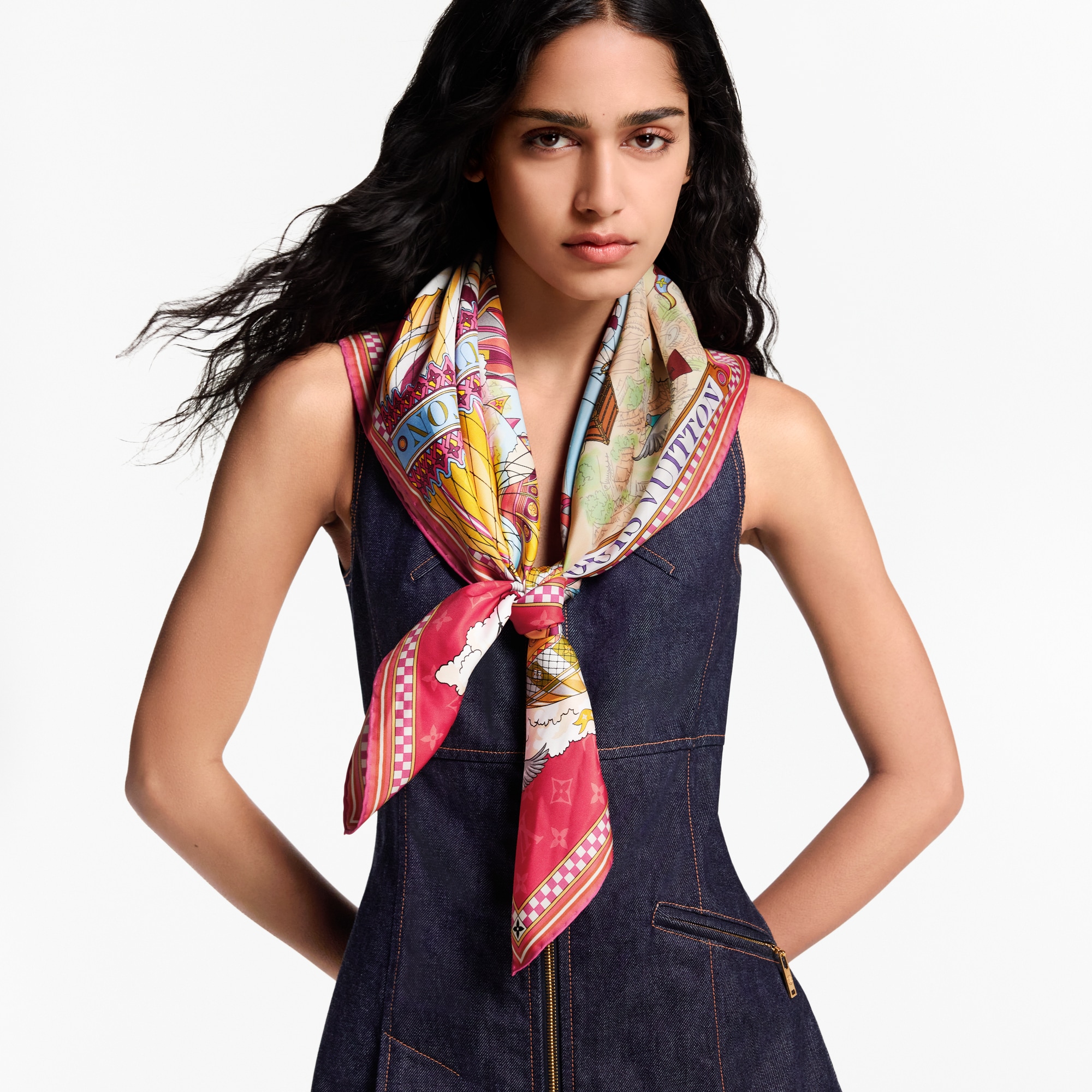 From The Cloud Carré 90 S00 Damen Accessoires Seidentücher und Bandeaus | LOUIS VUITTON (Zoom)