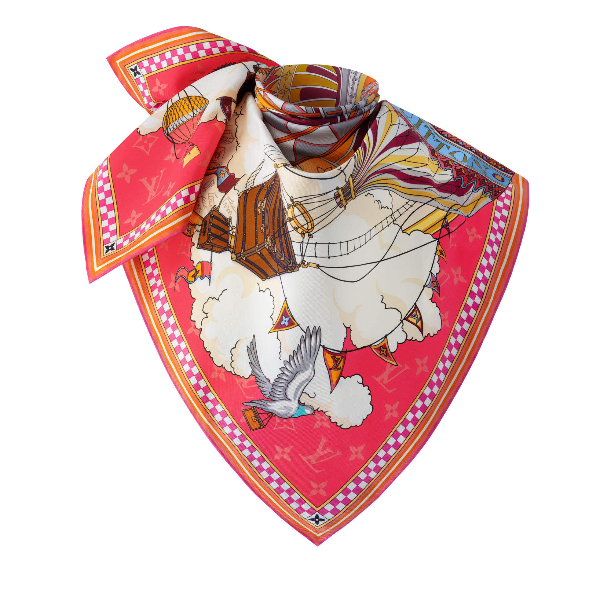 From The Cloud Carré 90 S00 Damen Accessoires Seidentücher und Bandeaus | LOUIS VUITTON (Zoom)