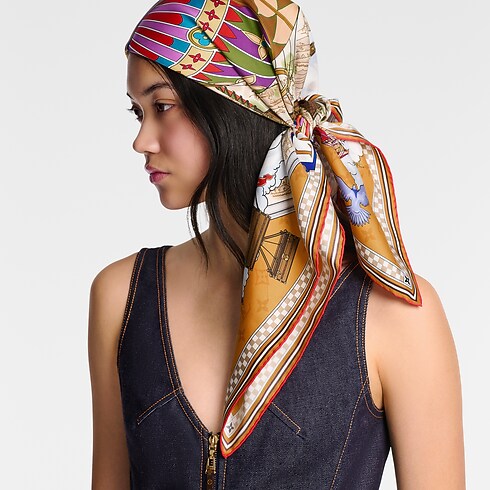 From The Cloud Carré 90 S00 Damen Accessoires Seidentücher und Bandeaus | LOUIS VUITTON (Zoom)