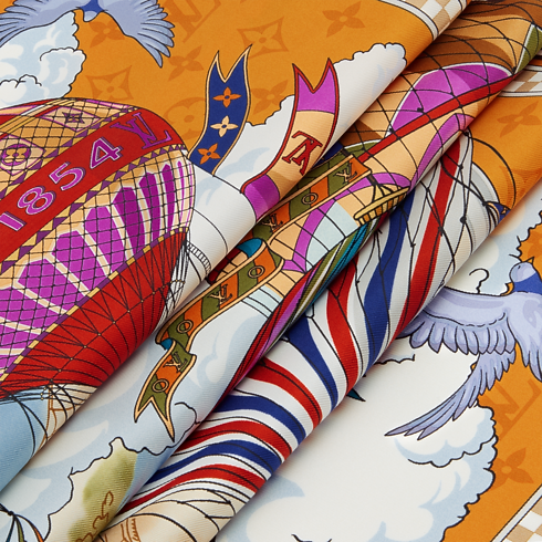 From The Cloud Carré 90 S00 Damen Accessoires Seidentücher und Bandeaus | LOUIS VUITTON (Zoom)