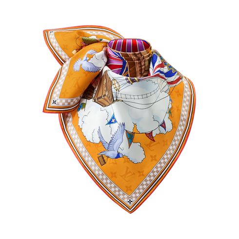 From The Cloud Carré 90 S00 Damen Accessoires Seidentücher und Bandeaus | LOUIS VUITTON (Zoom)