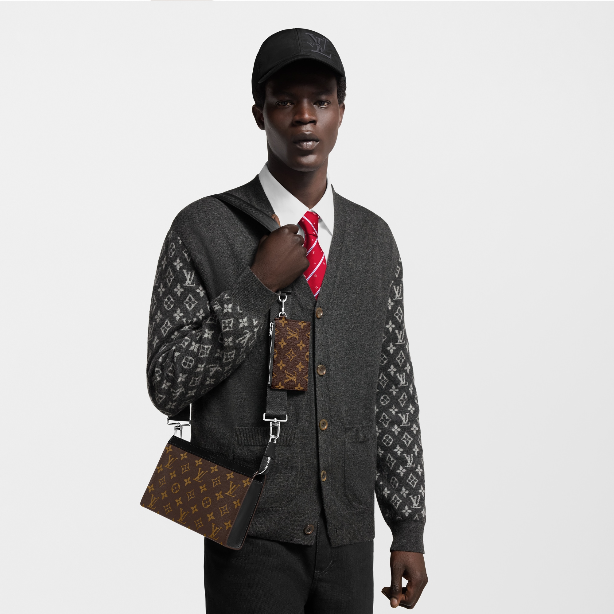 Gaston Wearable Geldbörse Monogram Macassar Canvas Herren Geldbörsen und Kleinlederwaren Mini Bags | LOUIS VUITTON (Zoom)