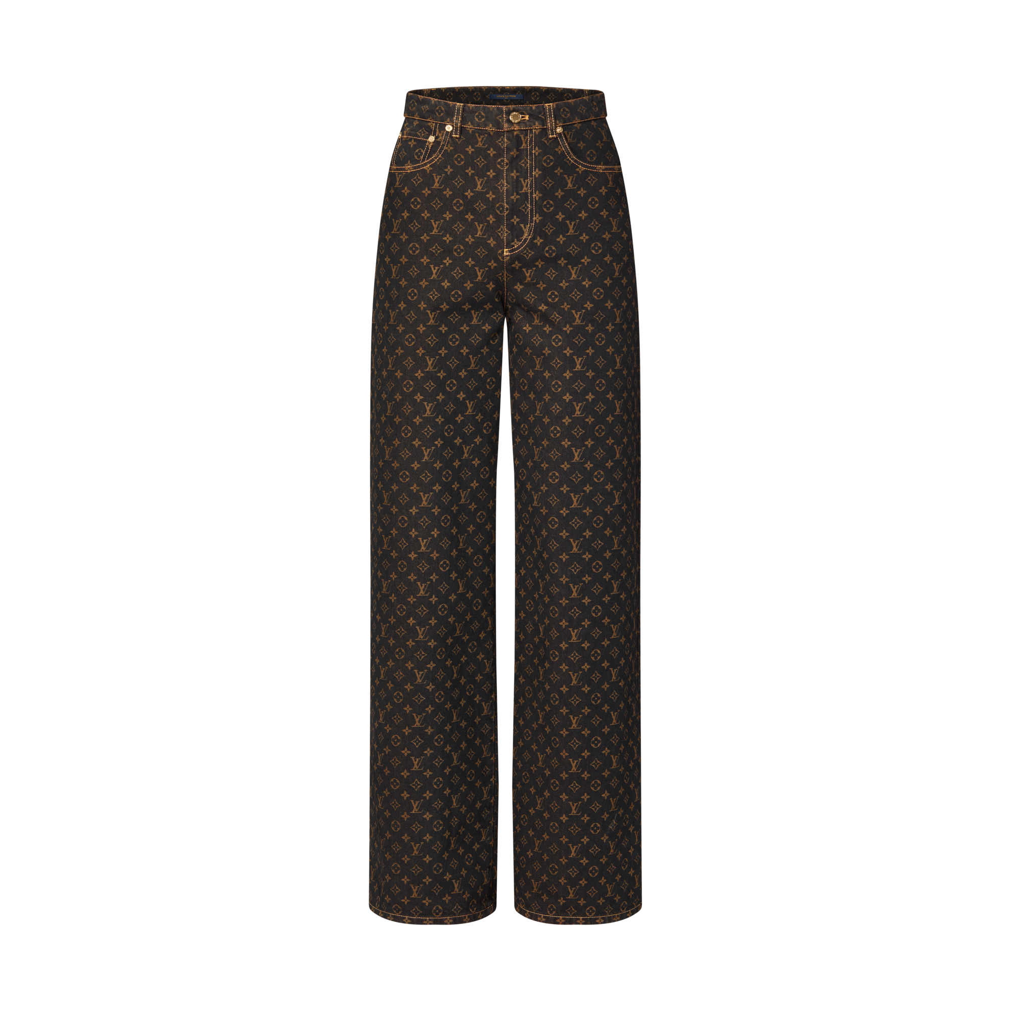 Gerade geschnittene Jeans mit Monogram-Motiv  Damen Ready to Wear Hosen | LOUIS VUITTON (Zoom)