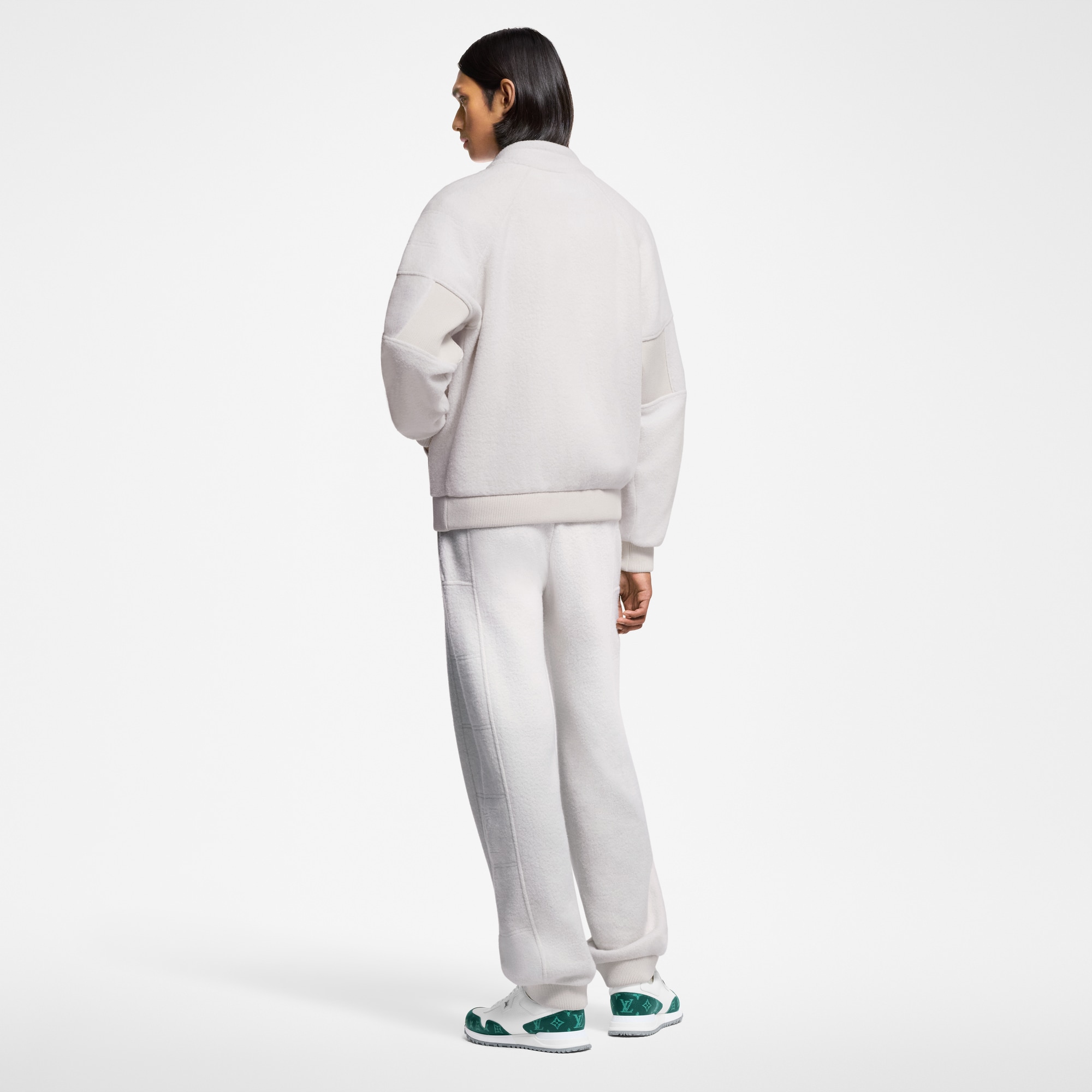Gesteppte, strukturierte Hose aus Wolle  Herren Ready to Wear Vollständige Ready to Wear | LOUIS VUITTON (Zoom)