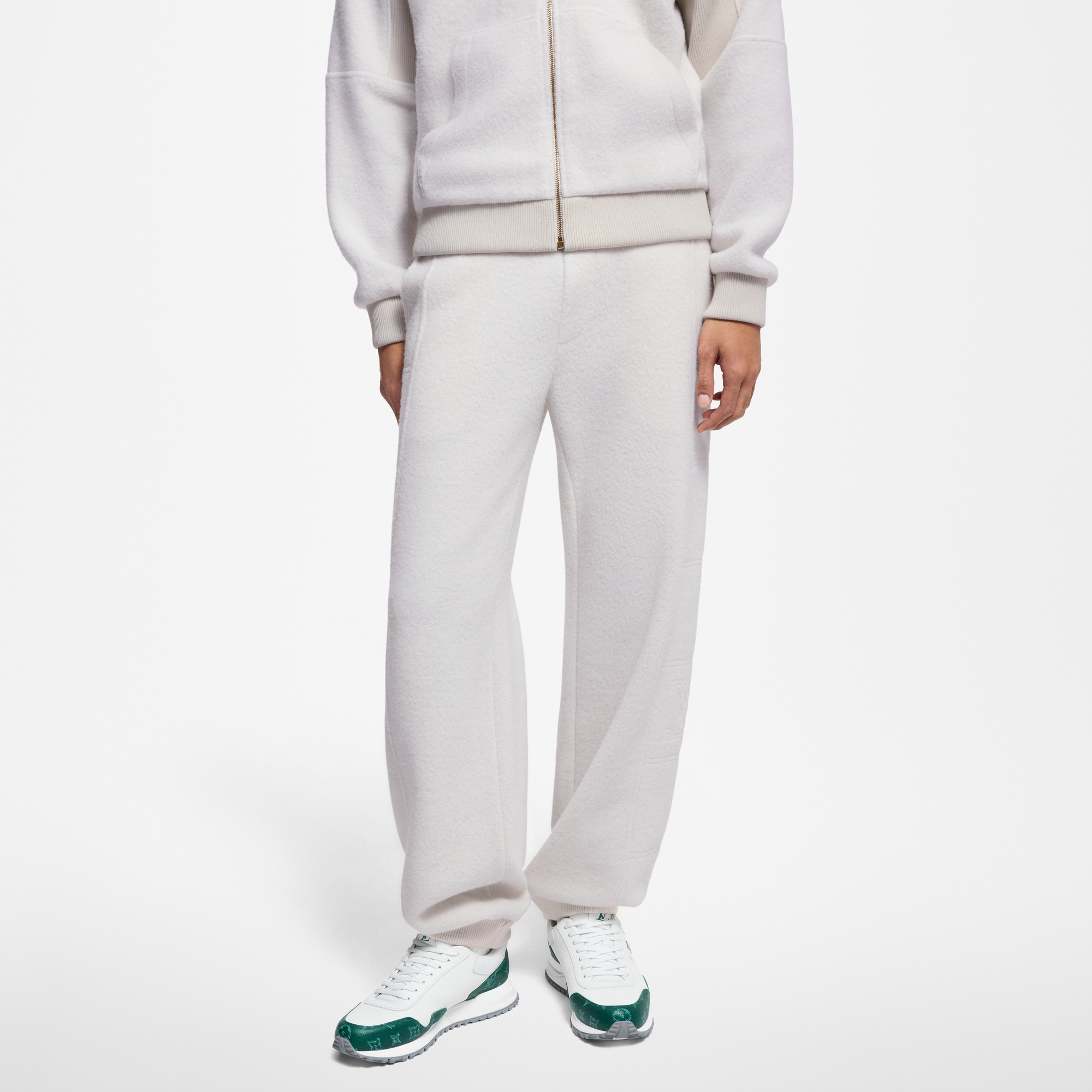 Gesteppte, strukturierte Hose aus Wolle  Herren Ready to Wear Vollständige Ready to Wear | LOUIS VUITTON (Zoom)