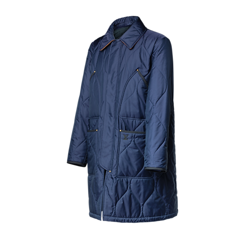 Gesteppter Mantel im Workwear-Stil side view