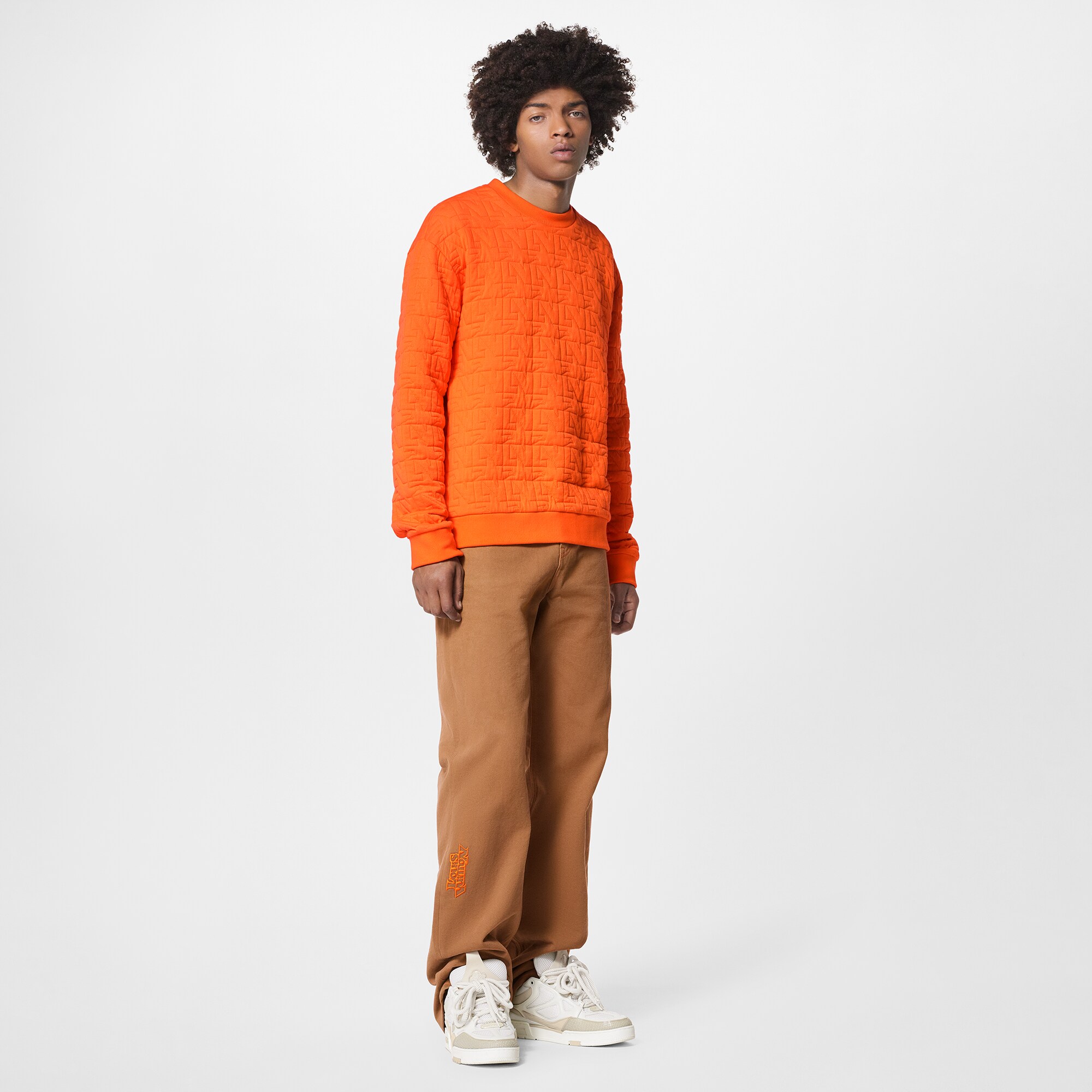 Gestepptes Sweatshirt mit LV Dove-Motiv  Herren Ready to Wear Strick und Sweatshirts | LOUIS VUITTON (Zoom)