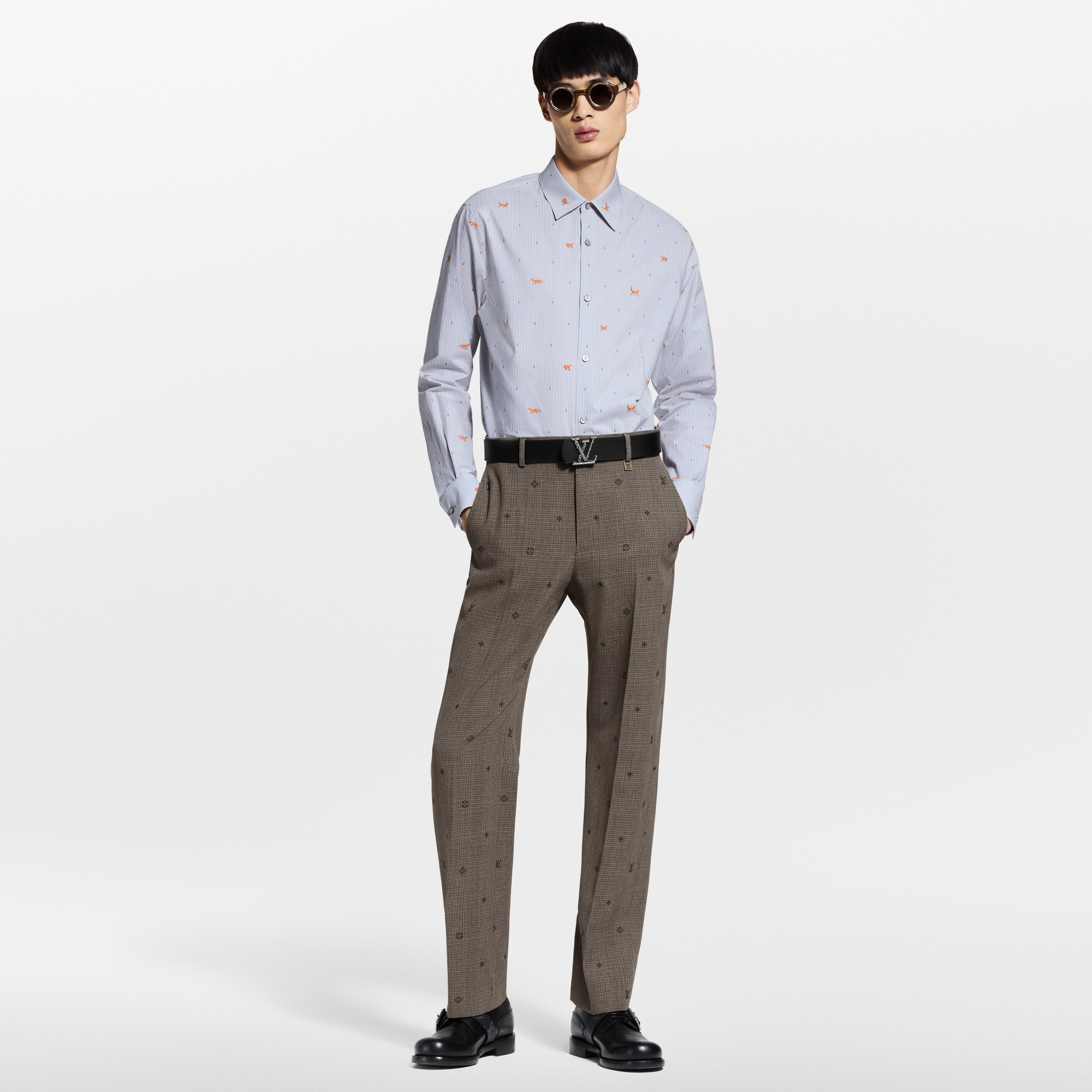 Gestreiftes Hemd mit Fil Coupé  Herren Ready to Wear Hemden | LOUIS VUITTON (Zoom)