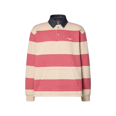 Gestreiftes langärmliges Polohemd Herren Ready to Wear Vollständige Ready to Wear | LOUIS VUITTON (Zoom)