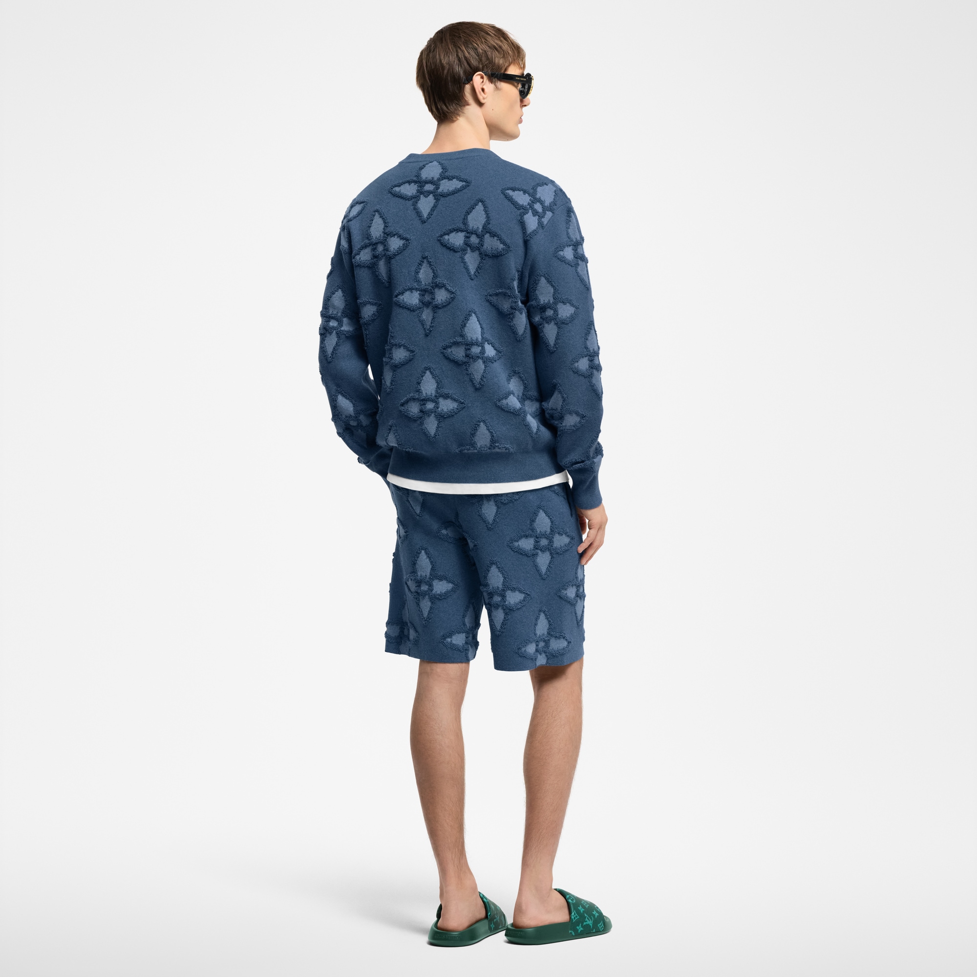 Gestrickte, strukturierte Shorts aus Baumwolle  Herren Ready to Wear Vollständige Ready to Wear | LOUIS VUITTON (Zoom)