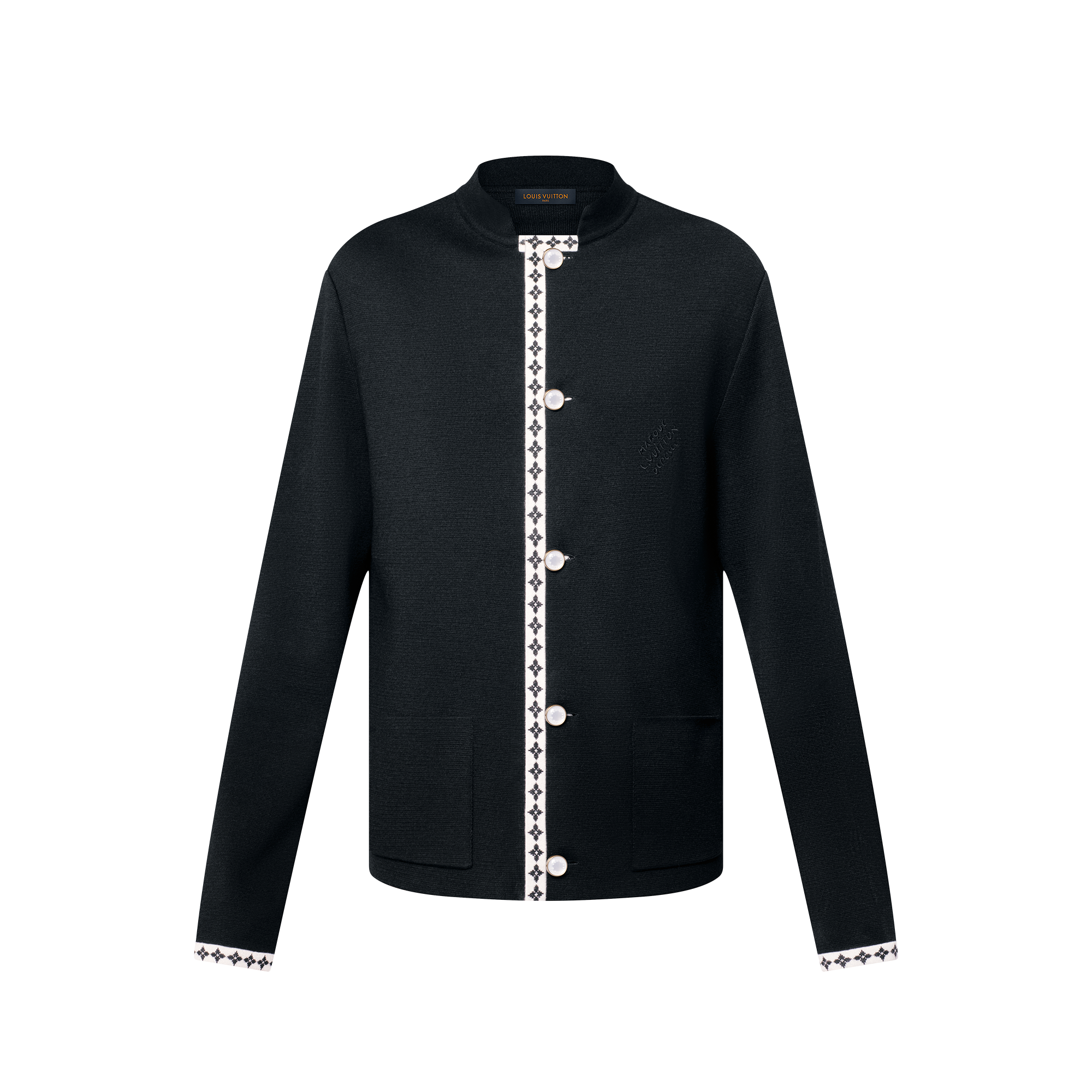 Gestrickter Blazer aus Wolle im Preppy-Stil  Herren Ready to Wear Vollständige Ready to Wear | LOUIS VUITTON (Zoom)