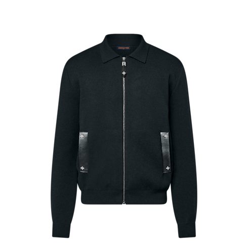 Gestrickter Blouson mit Details aus Leder Herren Ready to Wear Jacken und Mäntel | LOUIS VUITTON (Zoom)