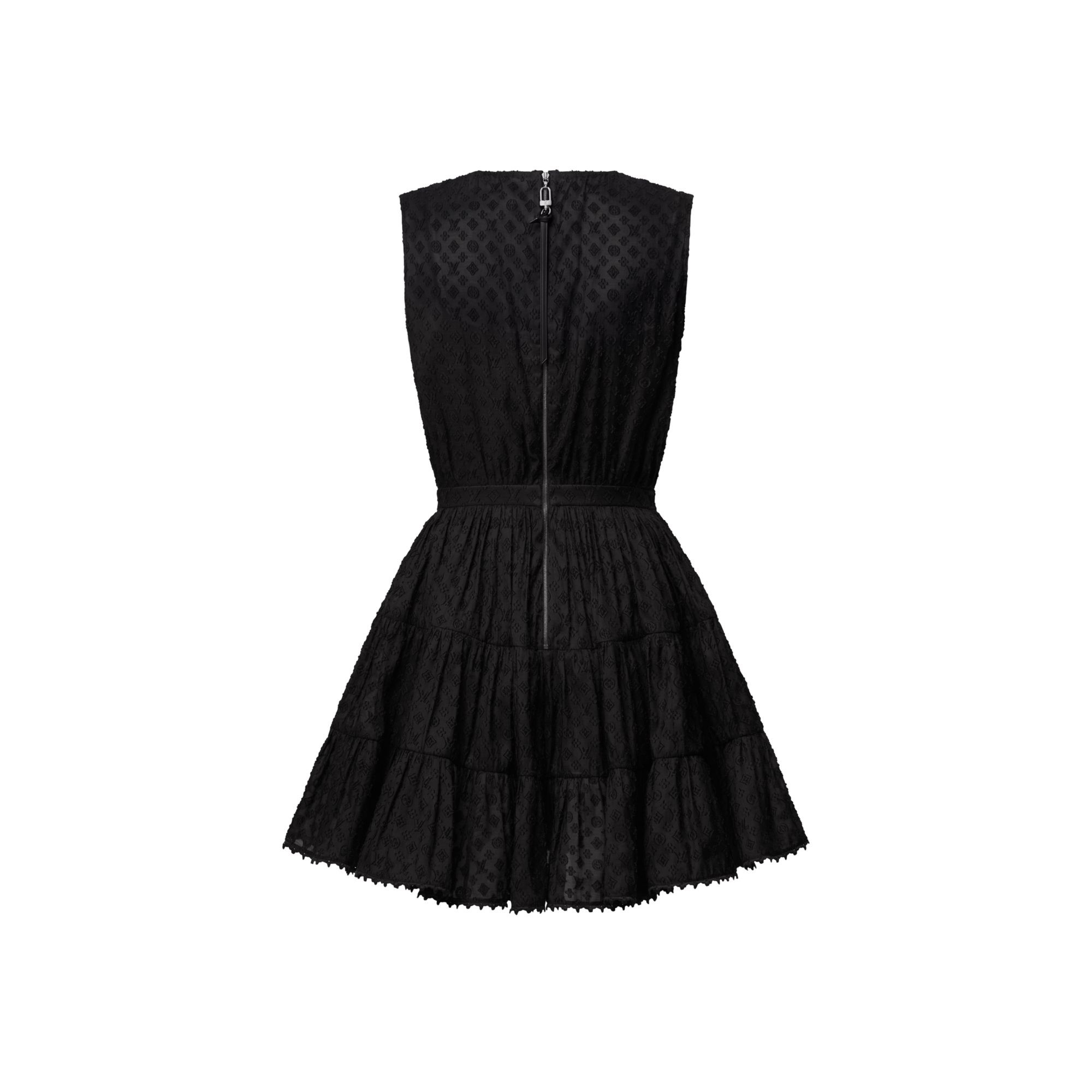 Gestuftes Kleid mit Monogram Fil Coupé  Damen Ready to Wear Kleider | LOUIS VUITTON (Zoom)