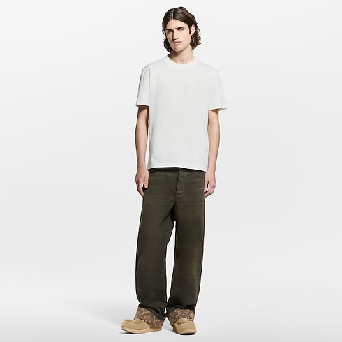 Gewachste Denim-Hose mit charakteristischen Umschlägen Herren Ready to Wear Denim | LOUIS VUITTON (Zoom)