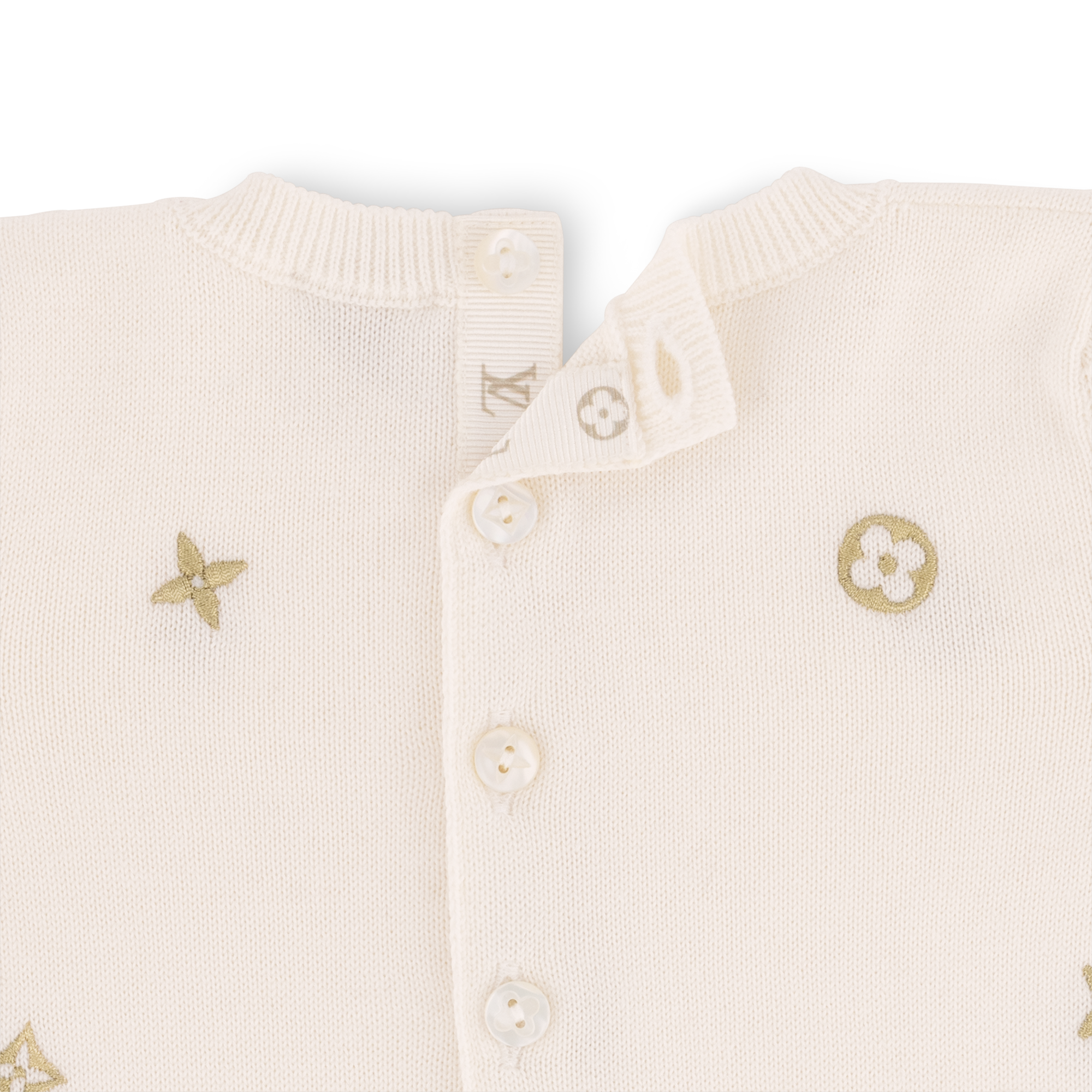 Goldfarbener Playsuit mit Meli-Melo-Motiv S00 Geschenkideen Geschenke für Babys } | LOUIS VUITTON (Zoom)