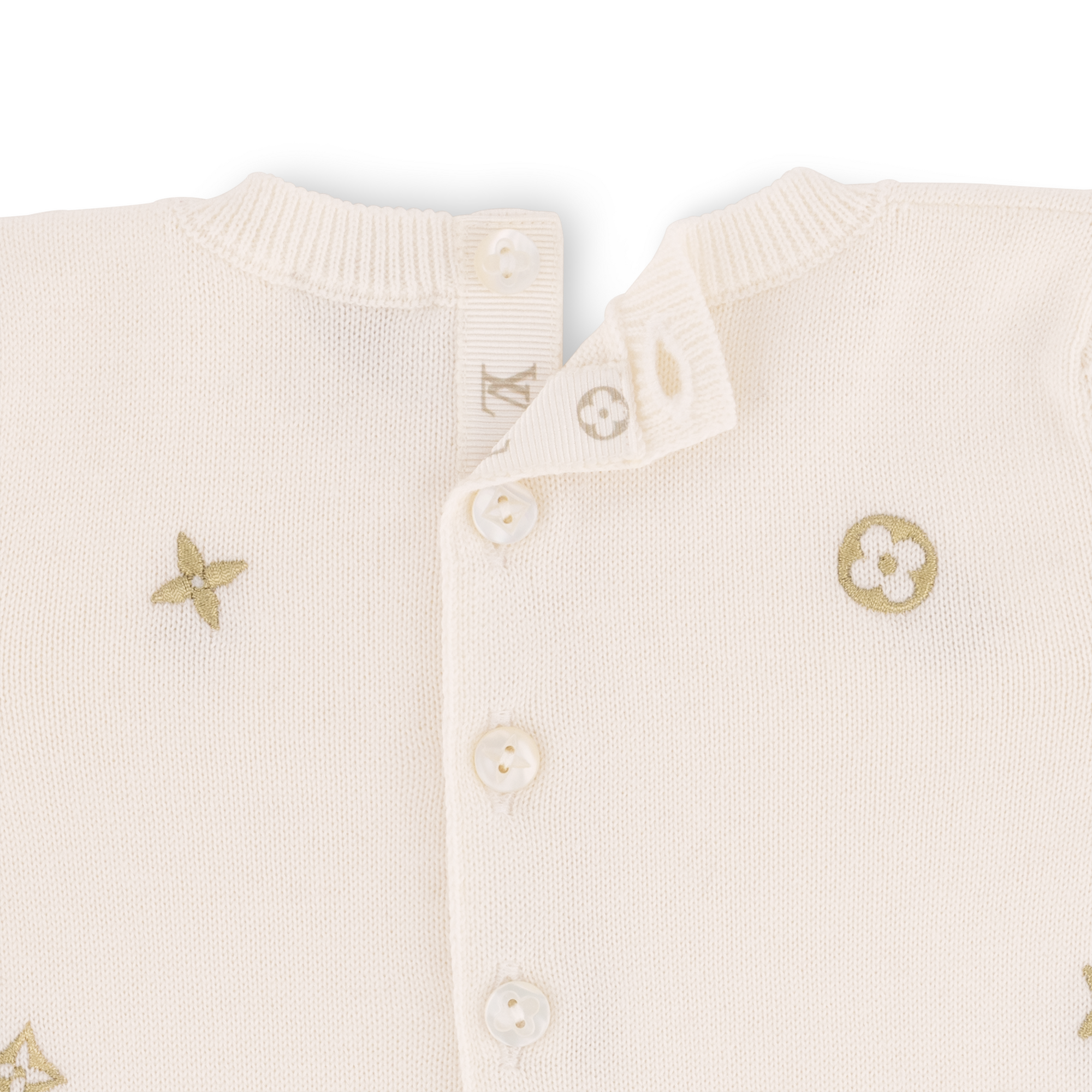 Goldfarbener Playsuit mit Meli-Melo-Motiv S00 Geschenkideen Geschenke für Babys } | LOUIS VUITTON (Zoom)