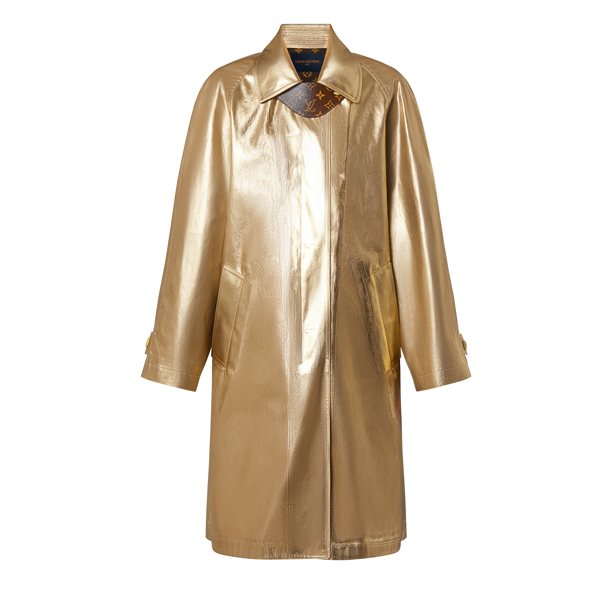 Goldfarbener Trenchcoat  Herren Discontinued Product Obs 7 | LOUIS VUITTON (Zoom)