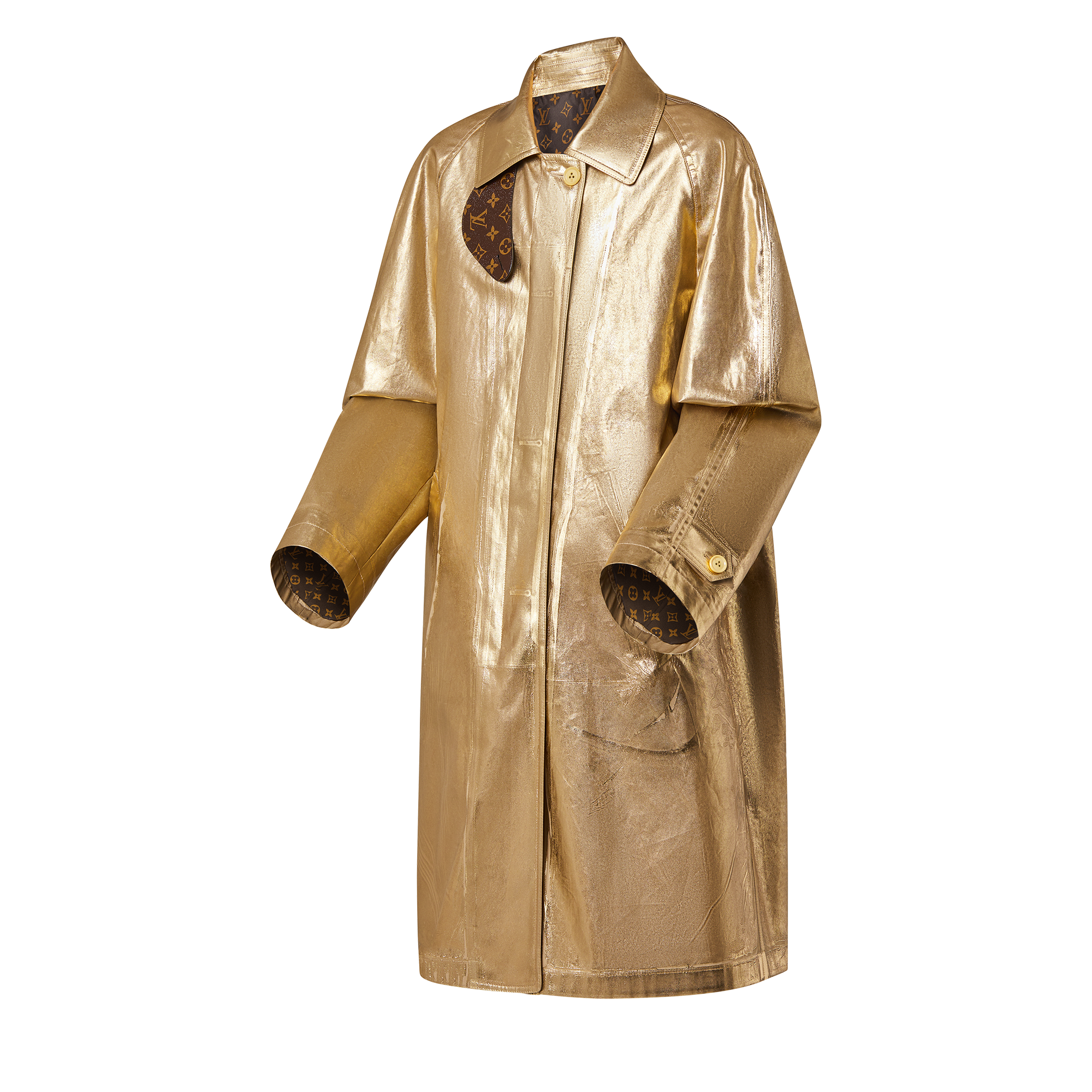 Goldfarbener Trenchcoat  Herren Discontinued Product Obs 7 | LOUIS VUITTON (Zoom)