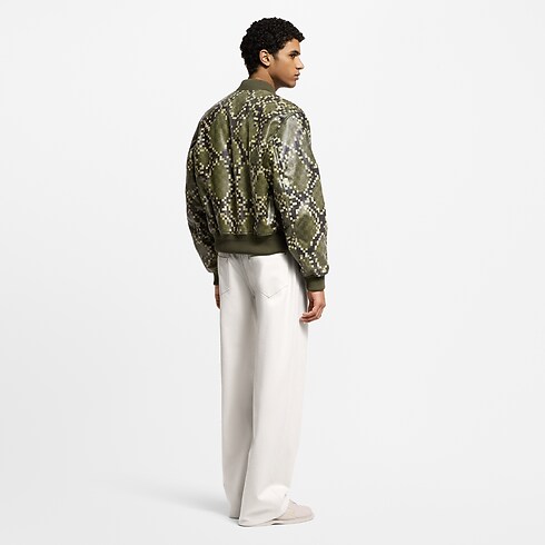 Grafische Bomberjacke aus Leder Herren Ready to Wear Jacken und Mäntel | LOUIS VUITTON (Zoom)