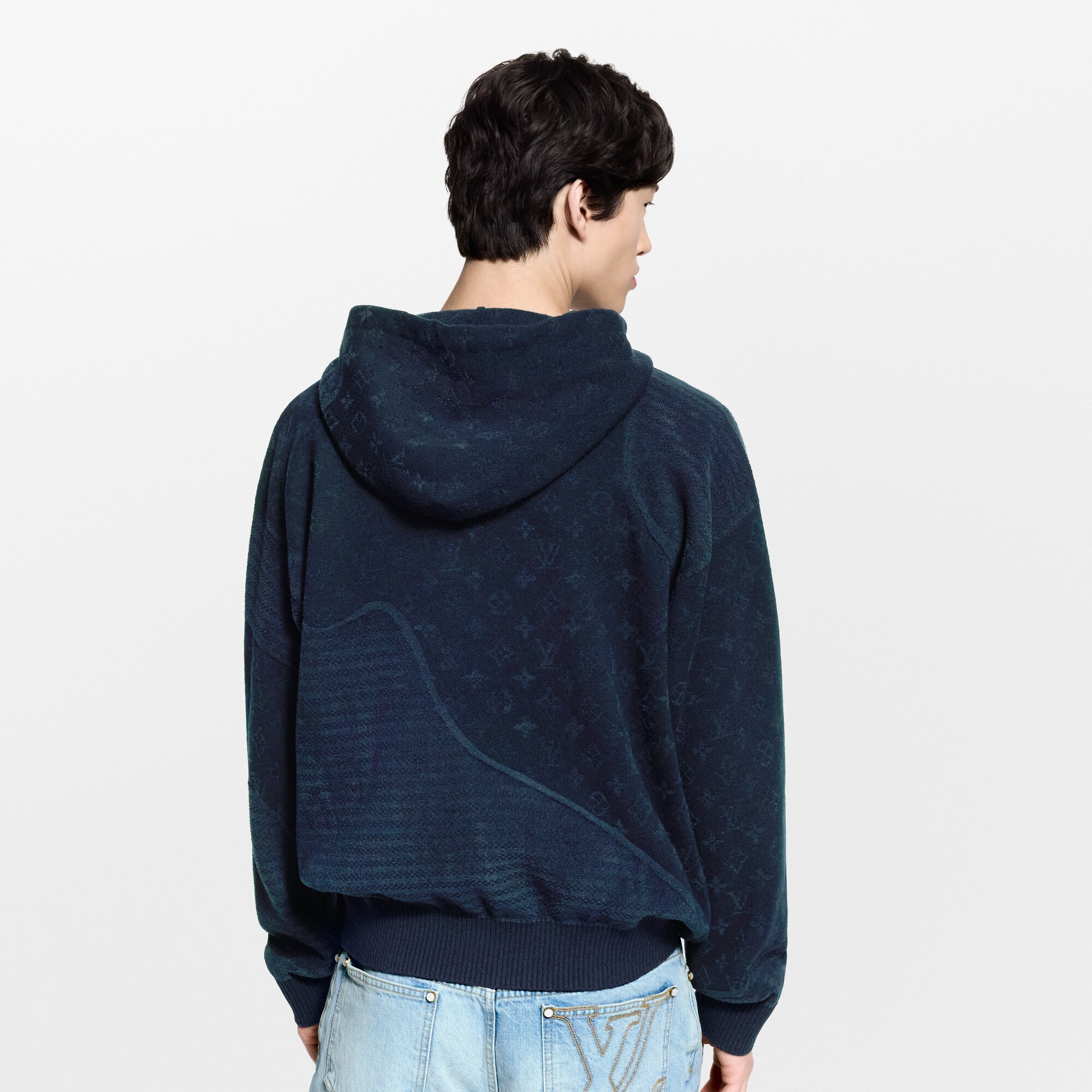 Grafischer Hoodie aus Jacquard  Herren Ready to Wear Vollständige Ready to Wear | LOUIS VUITTON (Zoom)