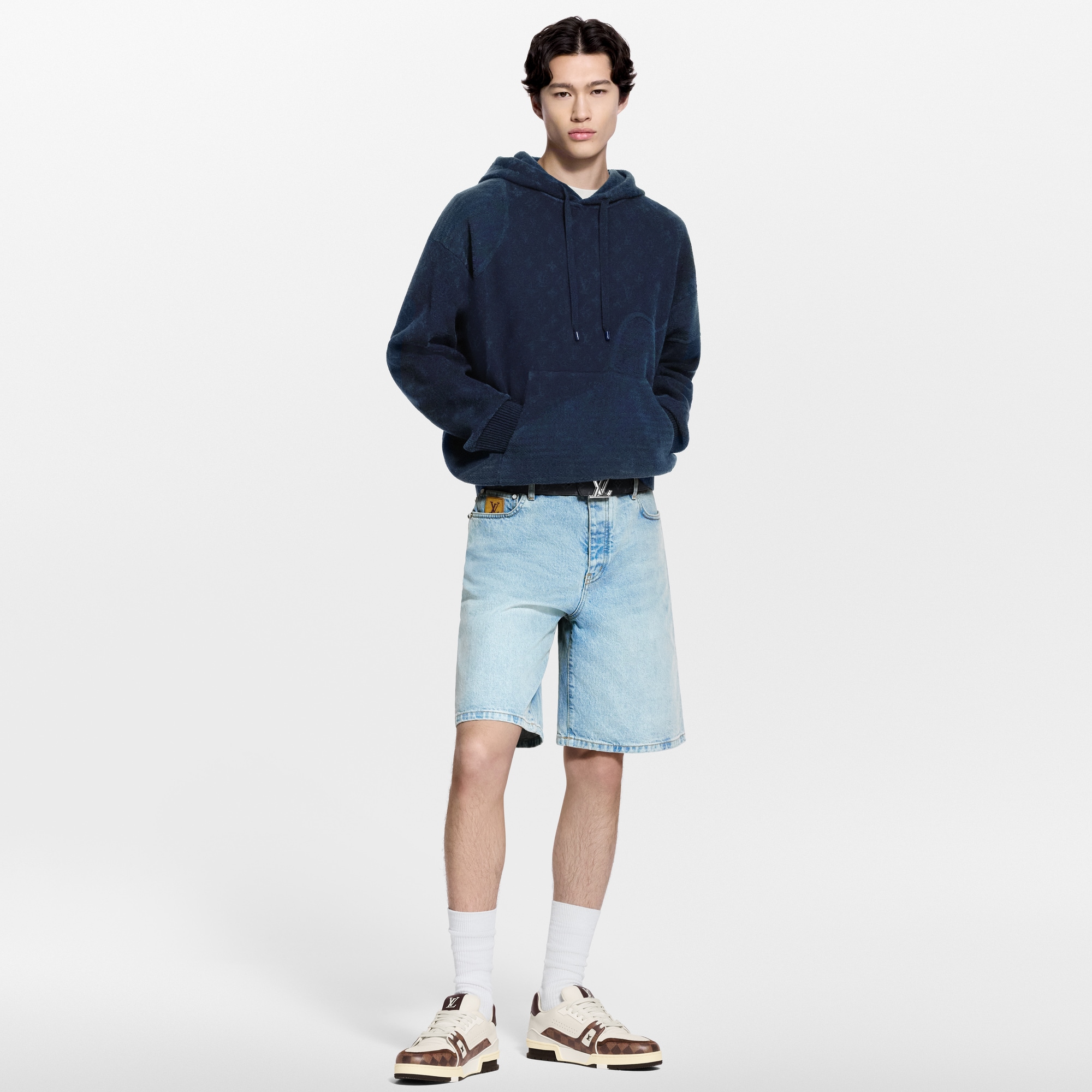 Grafischer Hoodie aus Jacquard  Herren Ready to Wear Vollständige Ready to Wear | LOUIS VUITTON (Zoom)