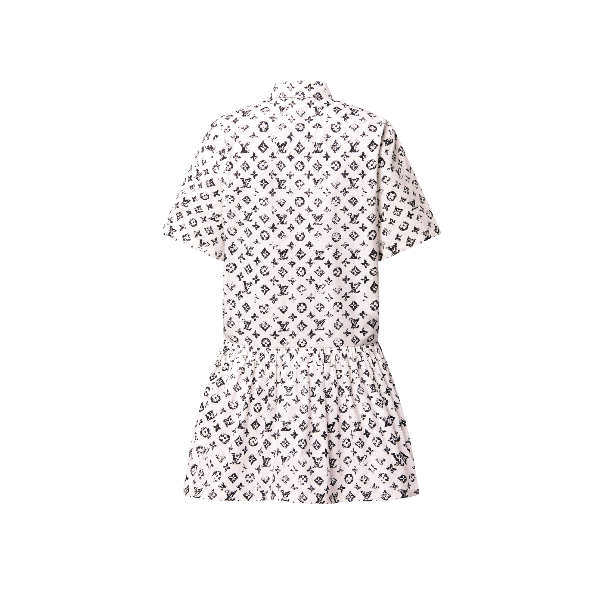 Grafisches Hemdkleid mit Monogram-Motiv  Damen Ready to Wear Kleider | LOUIS VUITTON (Zoom)