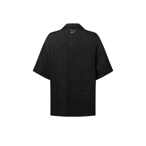 Grafisches Kurzarm-Hemd aus Jacquard Herren Ready to Wear Hemden | LOUIS VUITTON (Zoom)