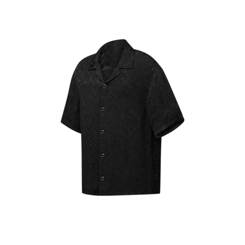Grafisches Kurzarm-Hemd aus Jacquard Herren Ready to Wear Hemden | LOUIS VUITTON (Zoom)