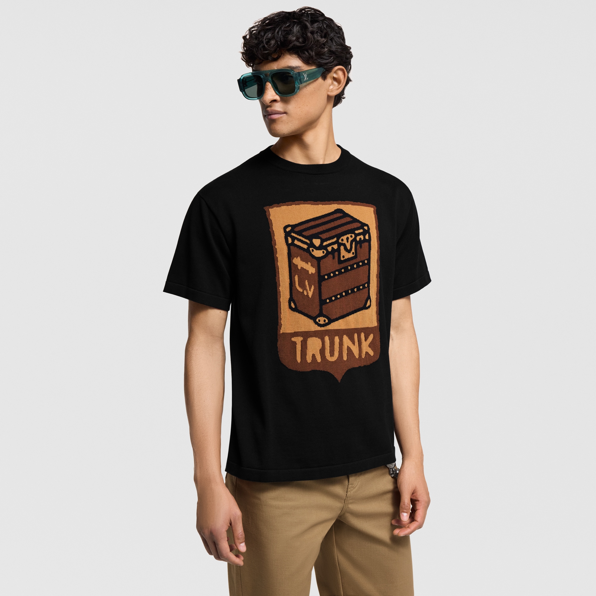 Grafisches T-Shirt mit Rundhalsausschnitt  Herren Ready to Wear Vollständige Ready to Wear | LOUIS VUITTON (Zoom)