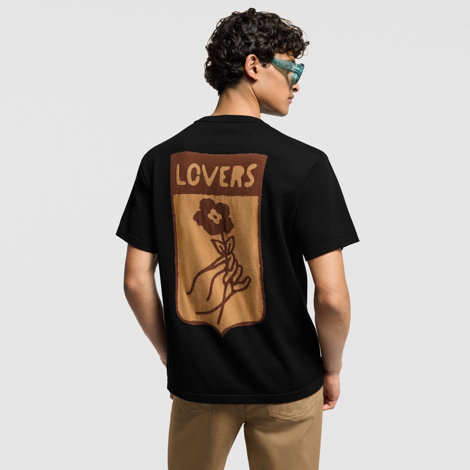 Grafisches T-Shirt mit Rundhalsausschnitt  Herren Ready to Wear Vollständige Ready to Wear | LOUIS VUITTON (Zoom)