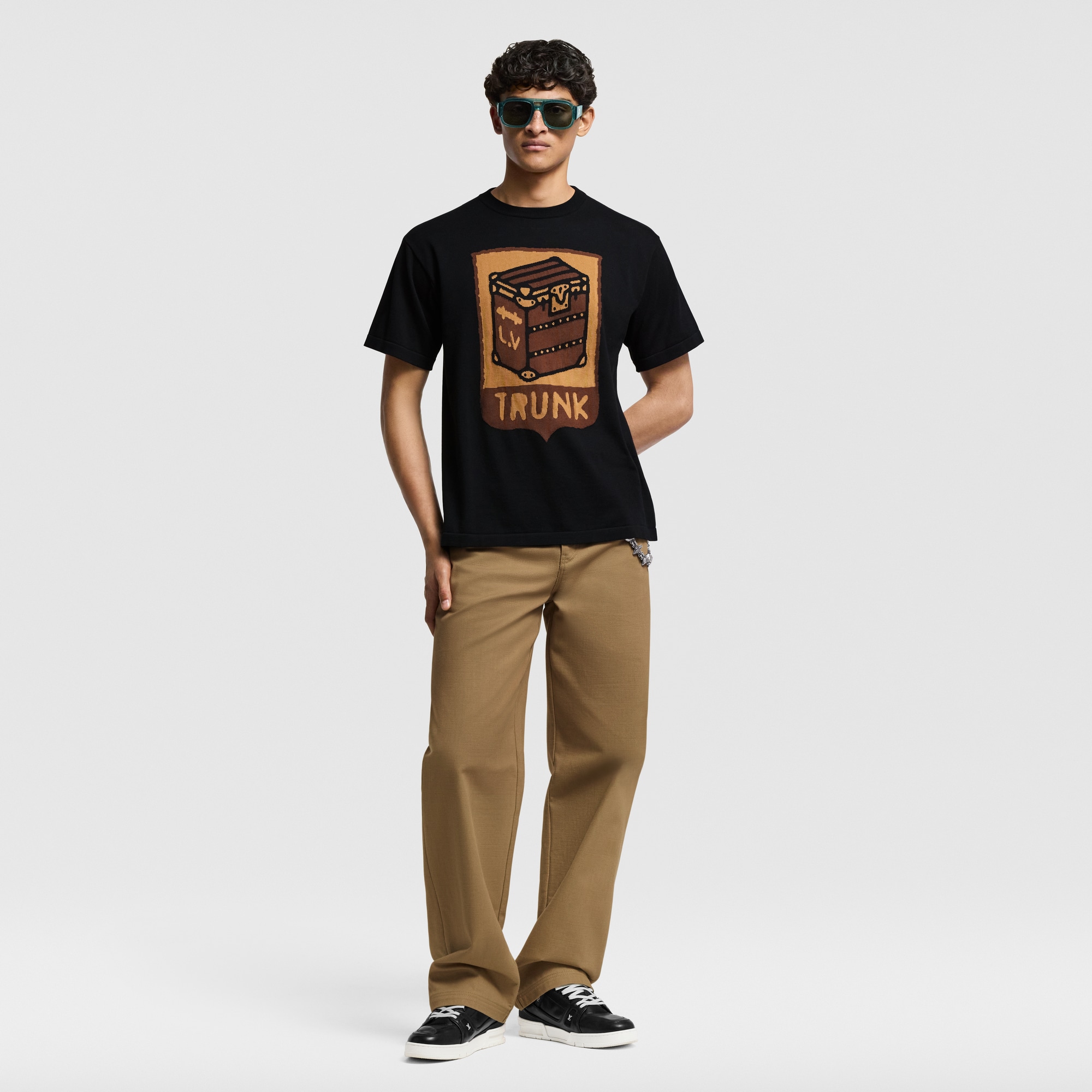 Grafisches T-Shirt mit Rundhalsausschnitt  Herren Ready to Wear Vollständige Ready to Wear | LOUIS VUITTON (Zoom)