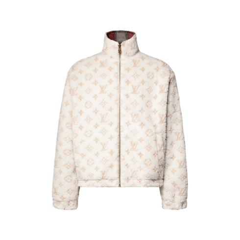 Grafisches, wendbares Fleece-Oberteil mit Monogram-Motiv Herren Ready to Wear Vollständige Ready to Wear | LOUIS VUITTON (Zoom)