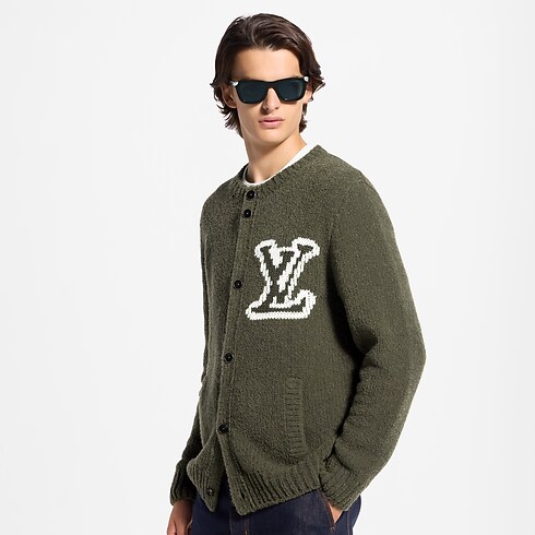 Grob gestrickter Cardigan aus einem Wollgemisch cropped view
