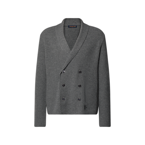 Grob gestrickter, zweireihiger Cardigan Herren Ready to Wear Vollständige Ready to Wear | LOUIS VUITTON (Zoom)