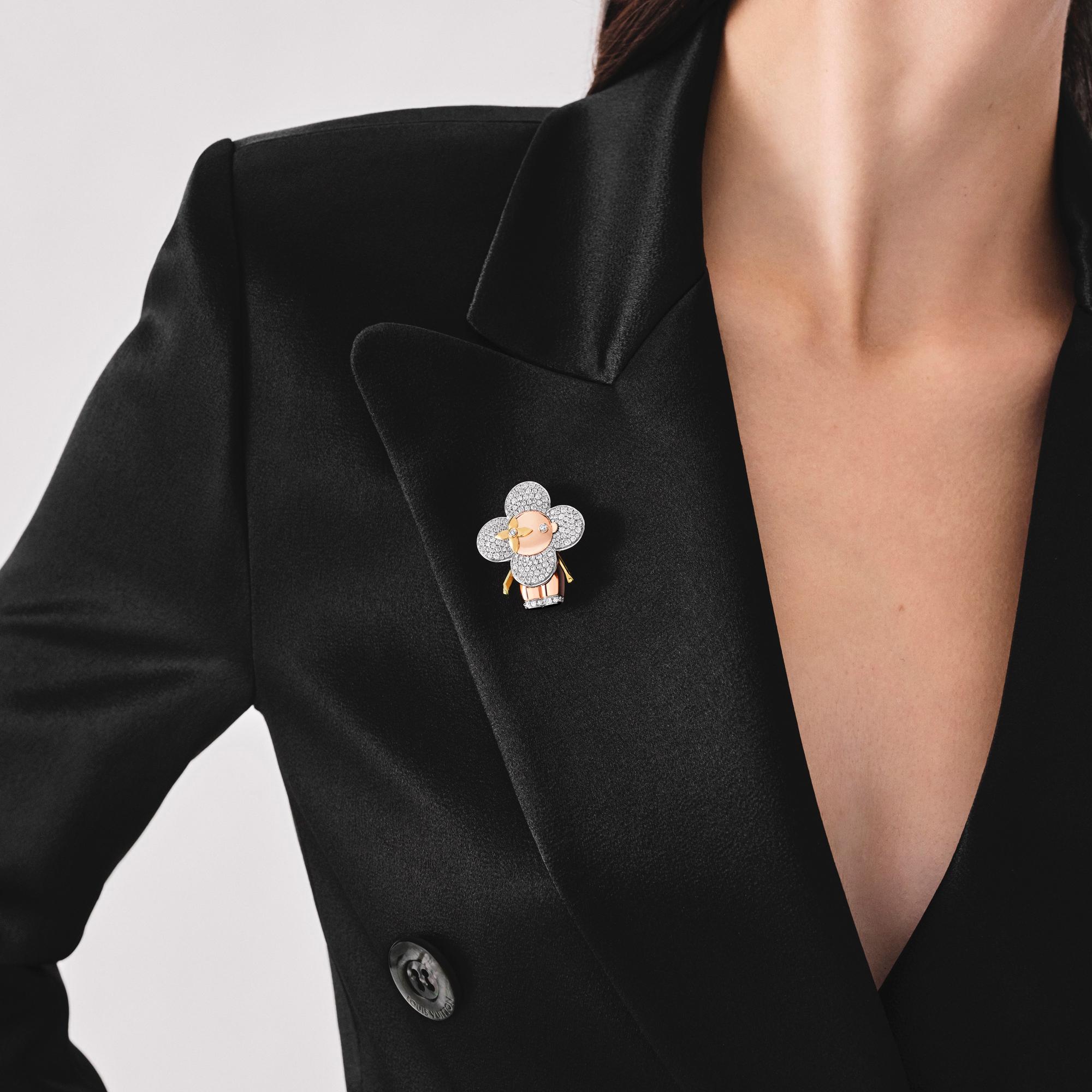 Großer Vivienne Anhänger, drei Goldarten und Diamantbesatz  Schmuck Kategorien Halsketten und Anhänger | LOUIS VUITTON (Zoom)