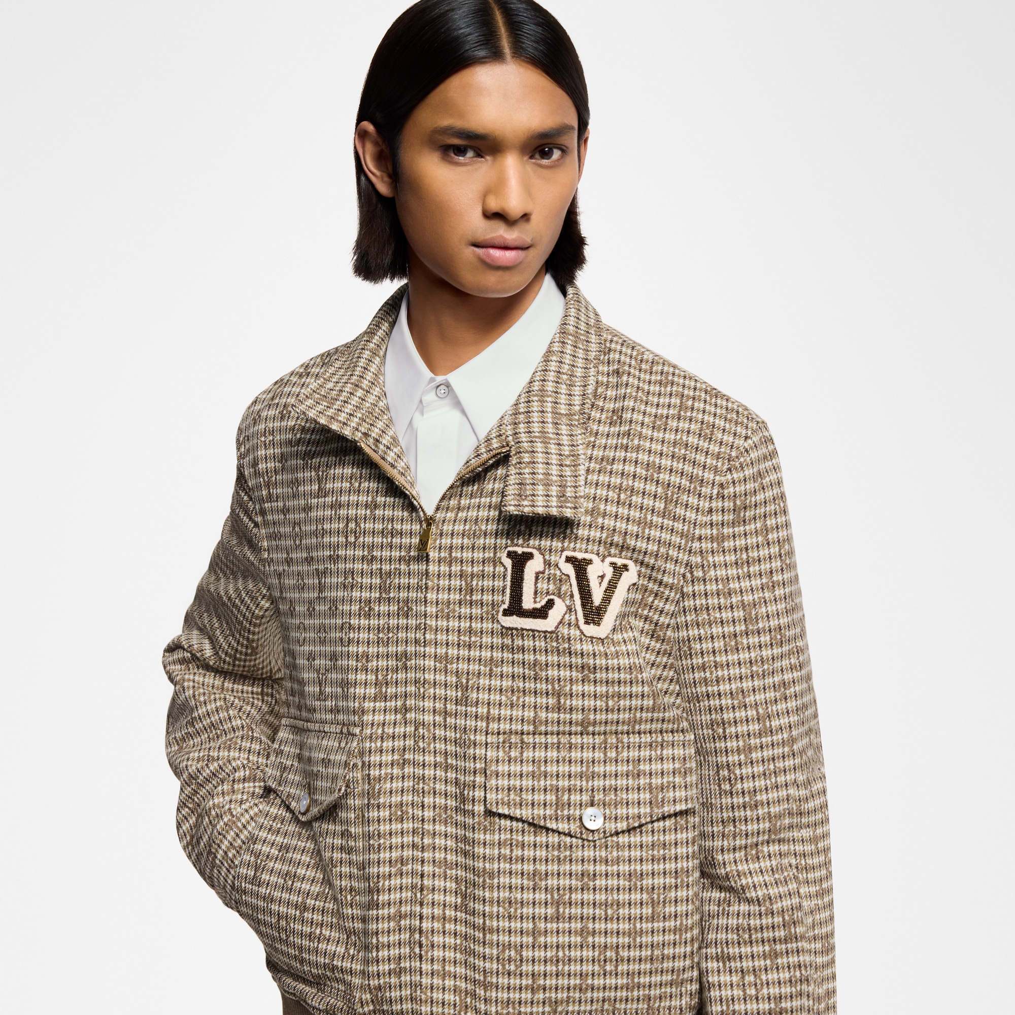 Harrington Blouson aus Wolle mit Monogram-Motiv  Herren Ready to Wear Jacken und Mäntel | LOUIS VUITTON (Zoom)