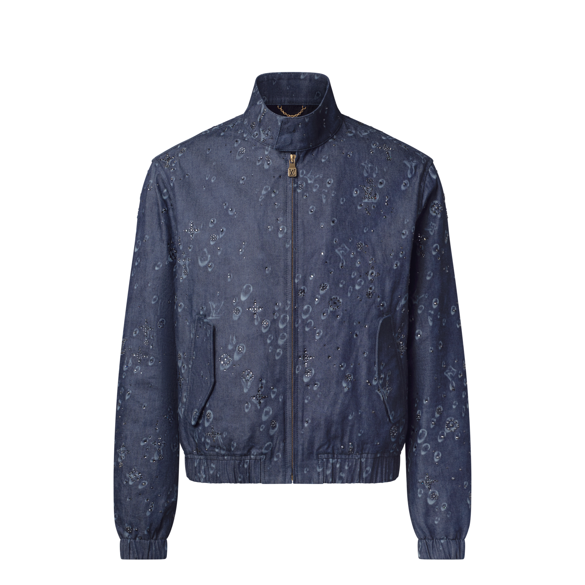 Harringtonjacke aus Denim mit Verzierungen  Herren Ready to Wear Jacken und Mäntel | LOUIS VUITTON (Zoom)
