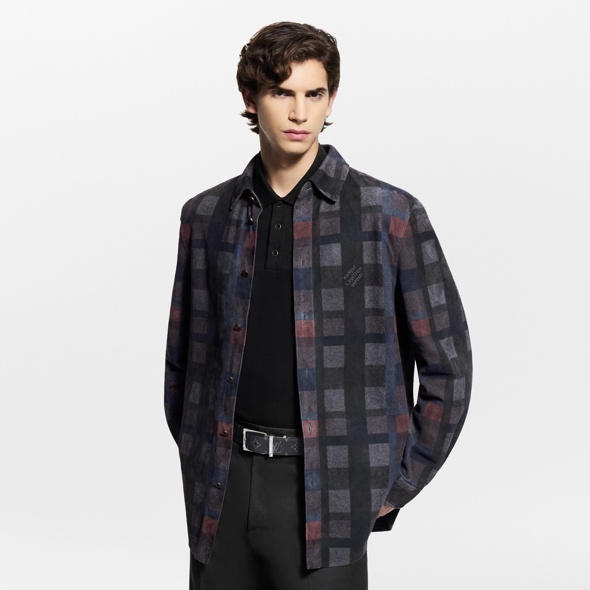 Hemd aus bedrucktem Leder  Herren Ready to Wear Vollständige Ready to Wear | LOUIS VUITTON (Zoom)