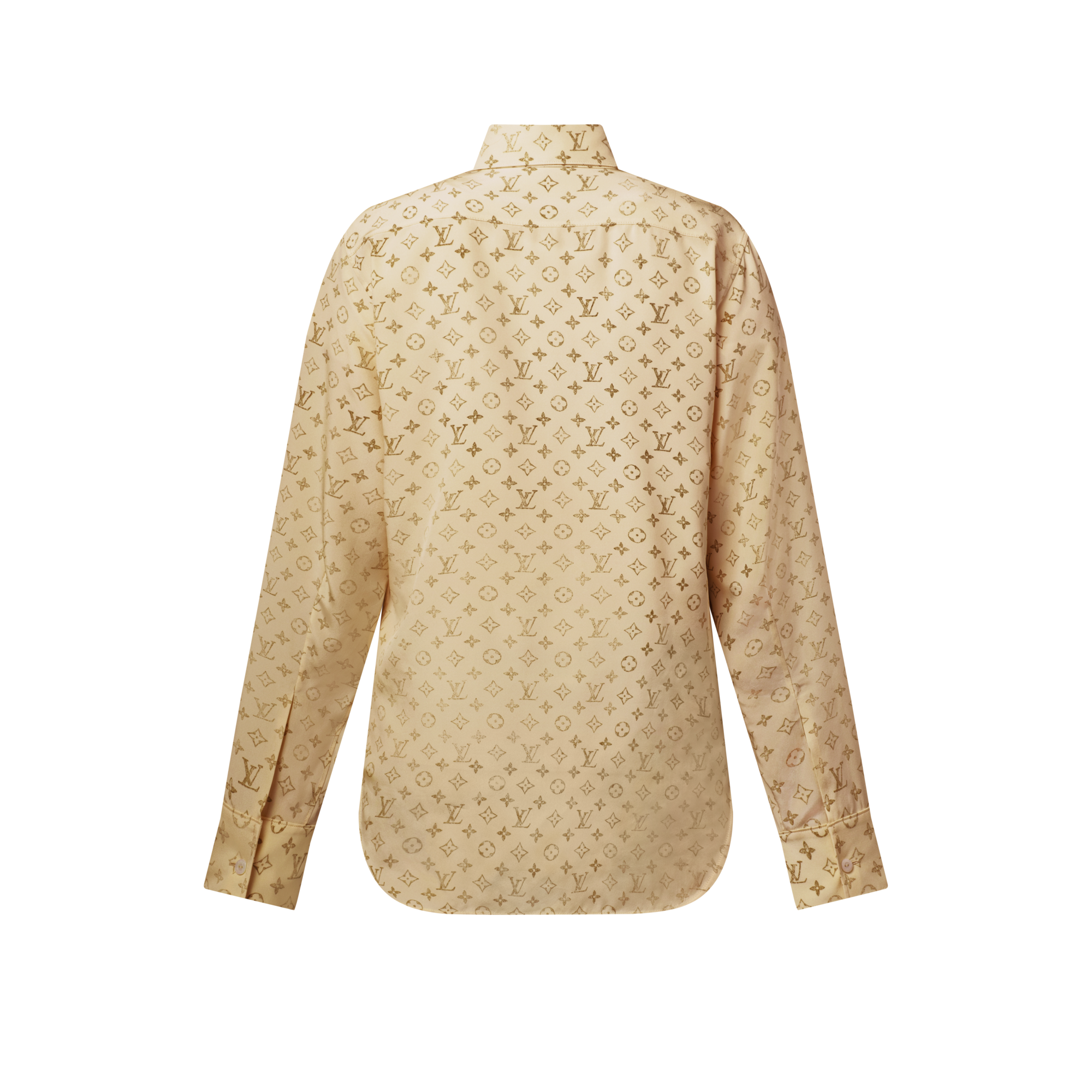 Hemd aus Seide mit Monogram-Motiv im verwaschenen Design  Damen Ready to Wear Tops | LOUIS VUITTON (Zoom)