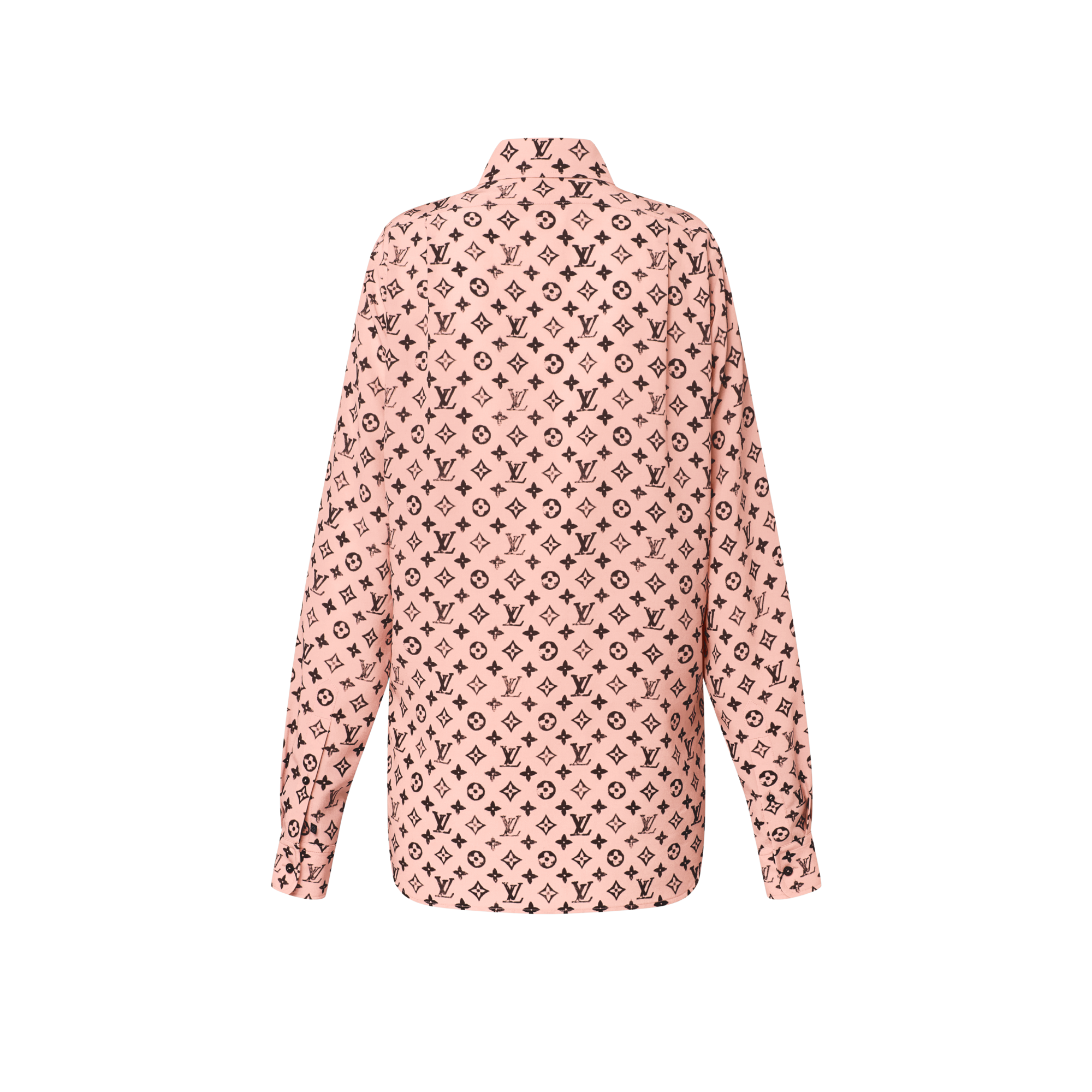 Hemd aus Seide mit Monogram-Motiv im verwaschenen Design  Damen Ready to Wear Tops | LOUIS VUITTON (Zoom)