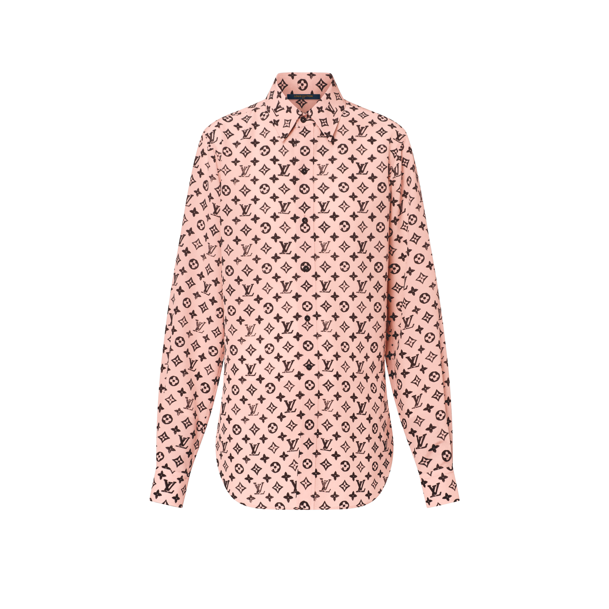 Hemd aus Seide mit Monogram-Motiv im verwaschenen Design  Damen Ready to Wear Tops | LOUIS VUITTON (Zoom)