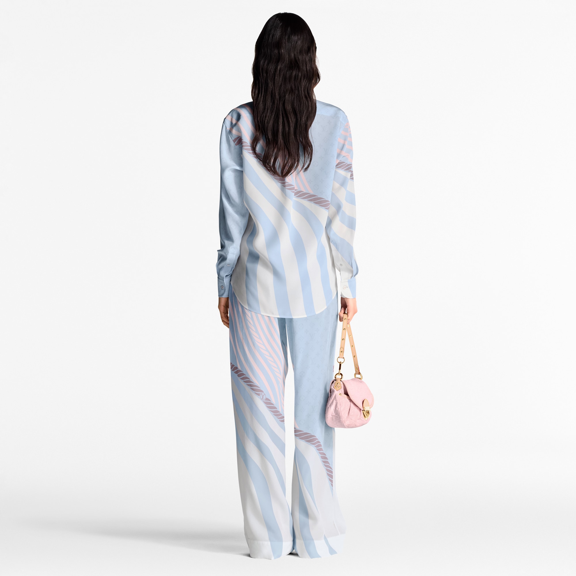 Hemd aus Seide mit Wellen-Motiv  Damen Ready to Wear Tops | LOUIS VUITTON (Zoom)