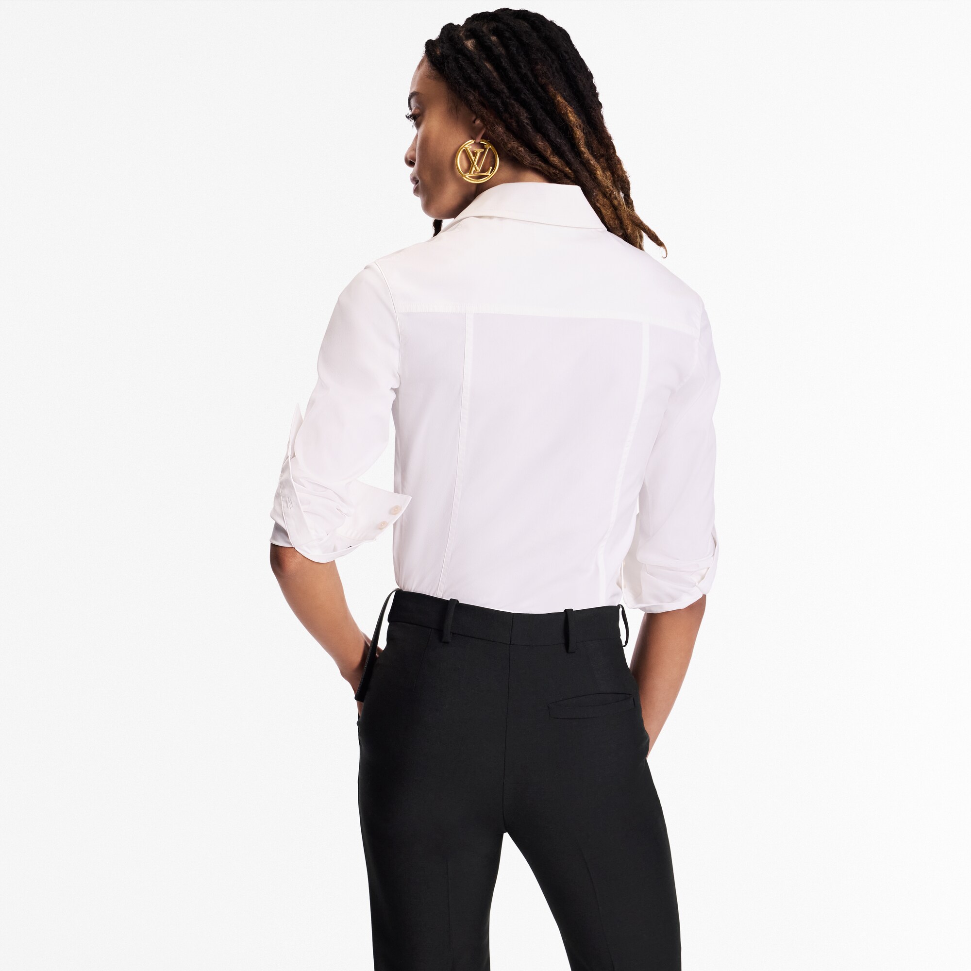 Hemd mit Monogram-Akzent  Damen Ready to Wear Tops | LOUIS VUITTON (Zoom)
