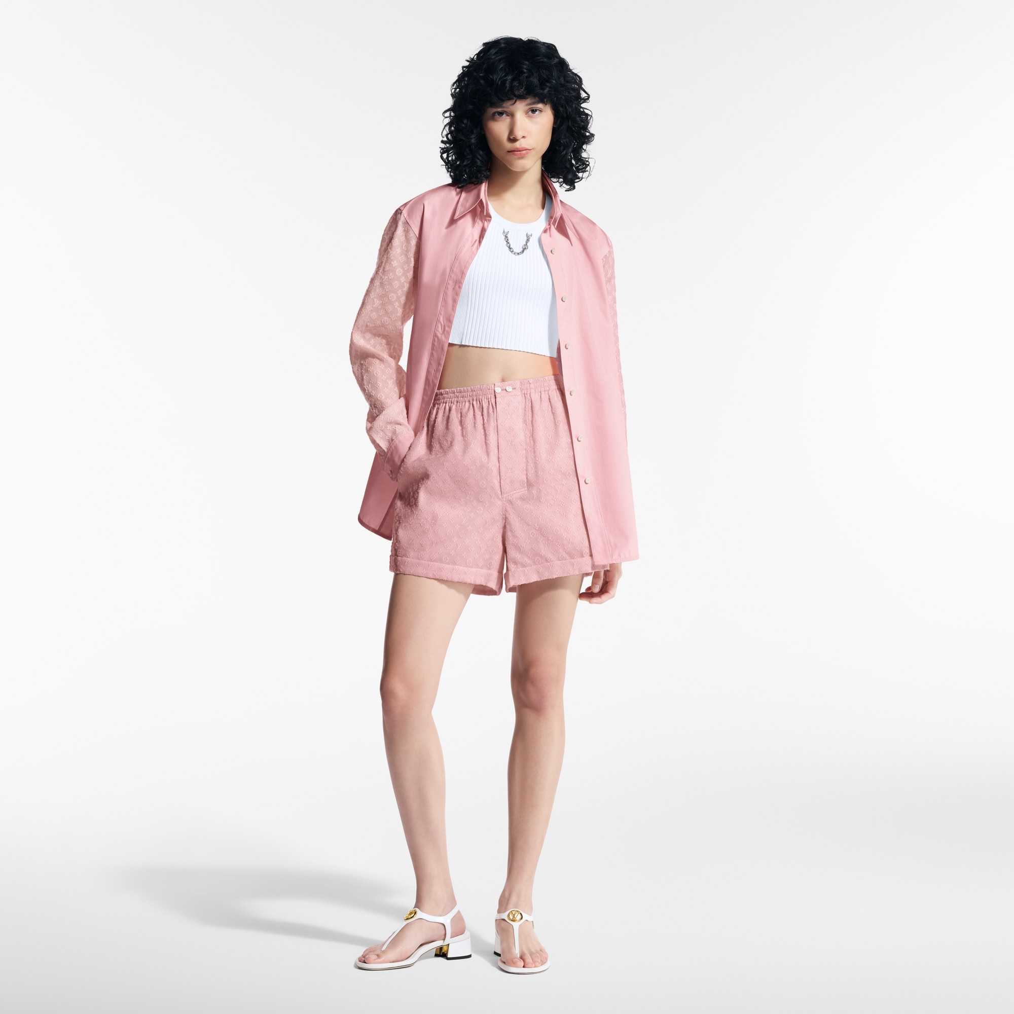 Hemd mit Monogram-Details am Ärmel  Damen Ready to Wear Tops | LOUIS VUITTON (Zoom)