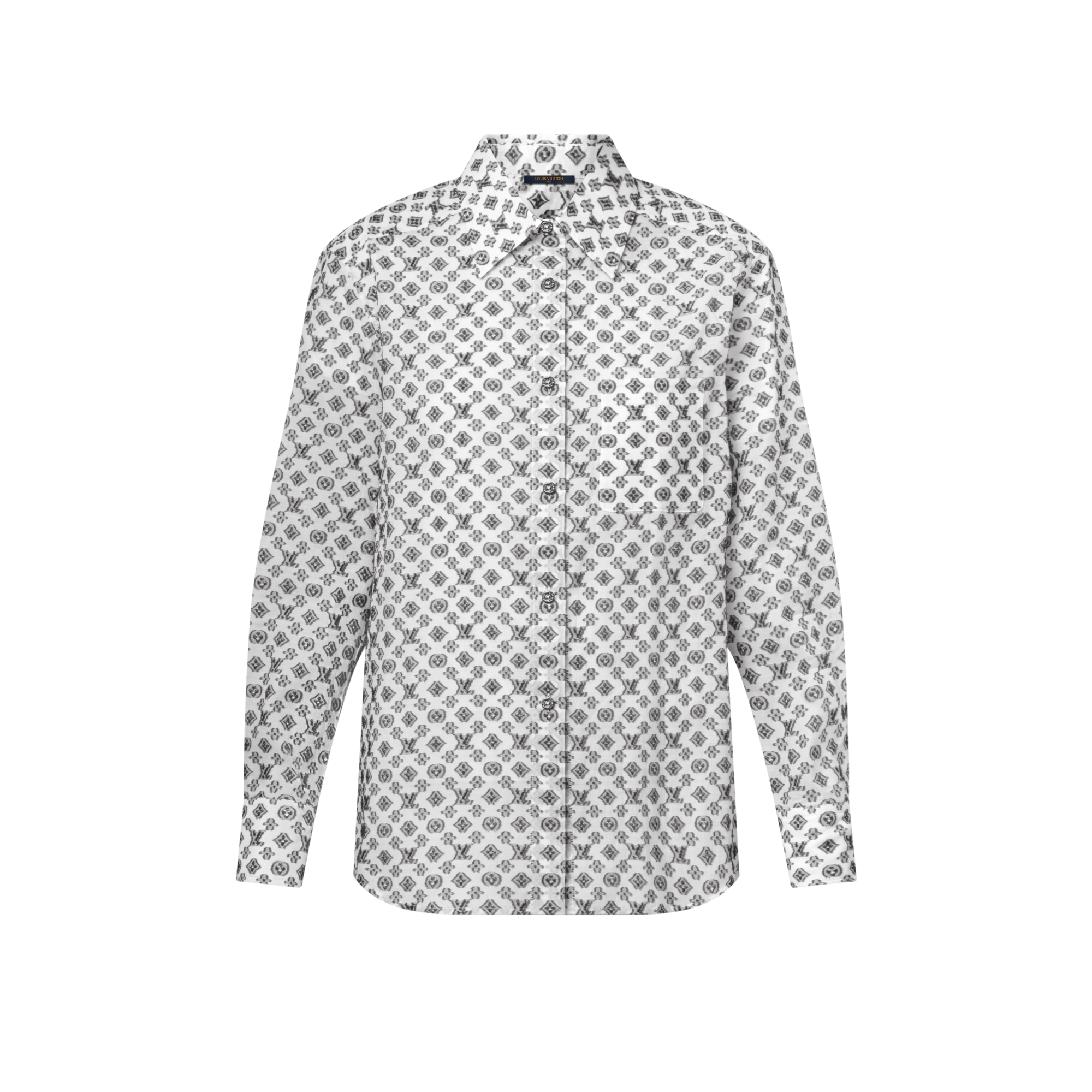Hemd mit Monogram Fil Coupé  Damen Ready to Wear Tops | LOUIS VUITTON (Zoom)