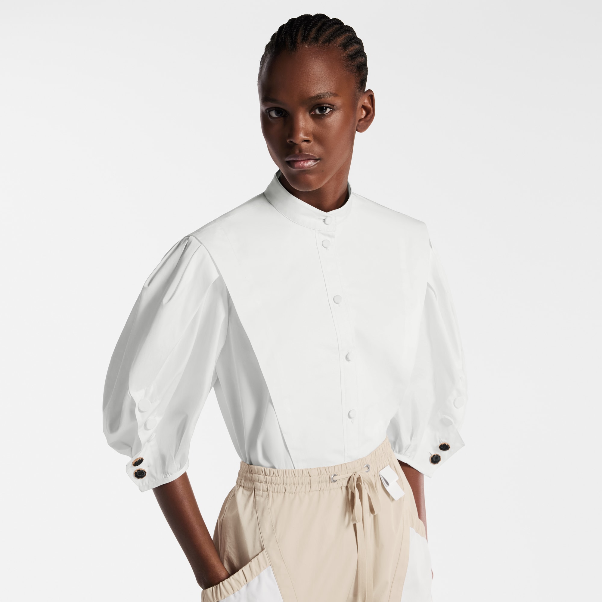 Hemd mit Puffärmeln  Damen Ready to Wear Tops | LOUIS VUITTON (Zoom)