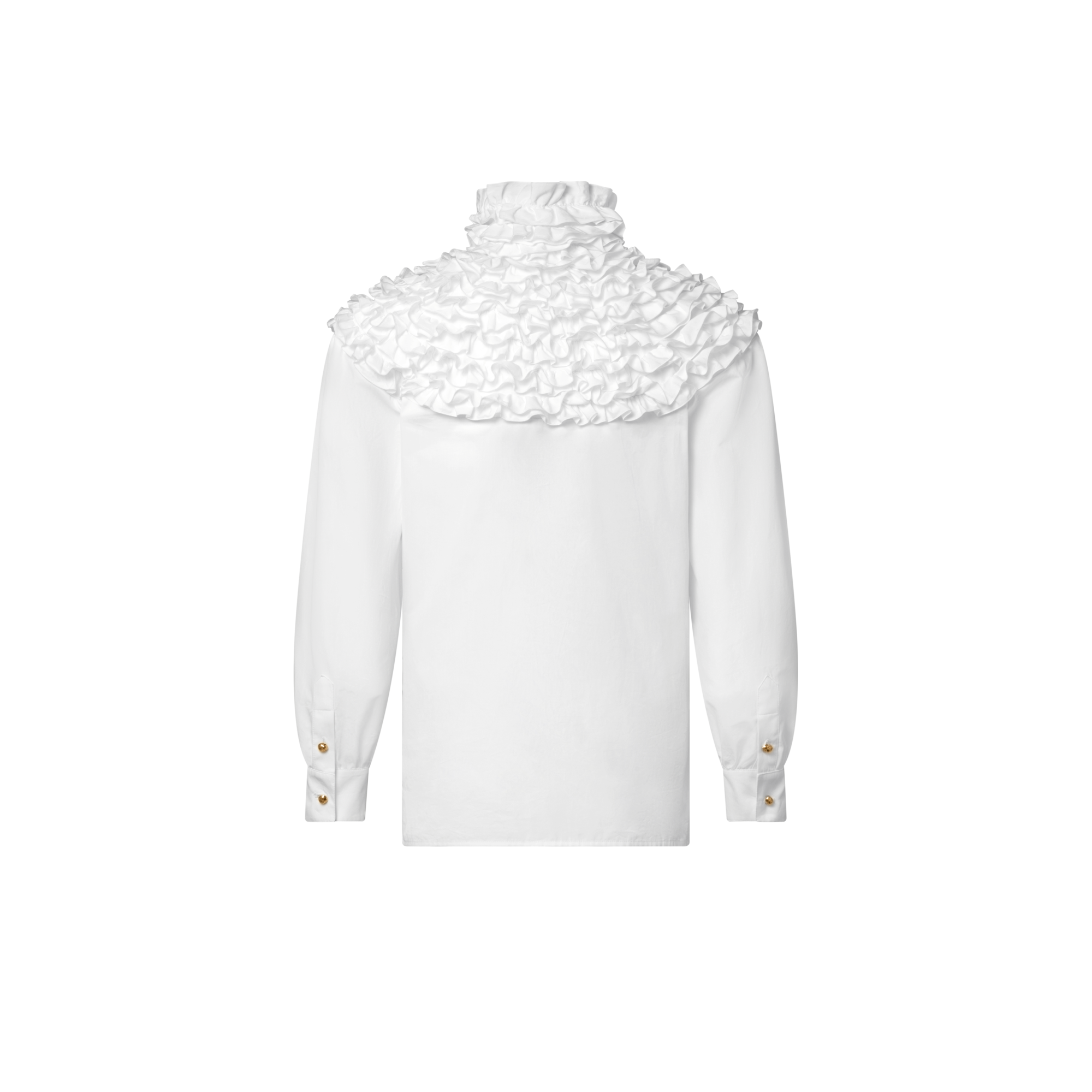 Hemd mit Volants am Kragen  Damen Ready to Wear Tops | LOUIS VUITTON (Zoom)