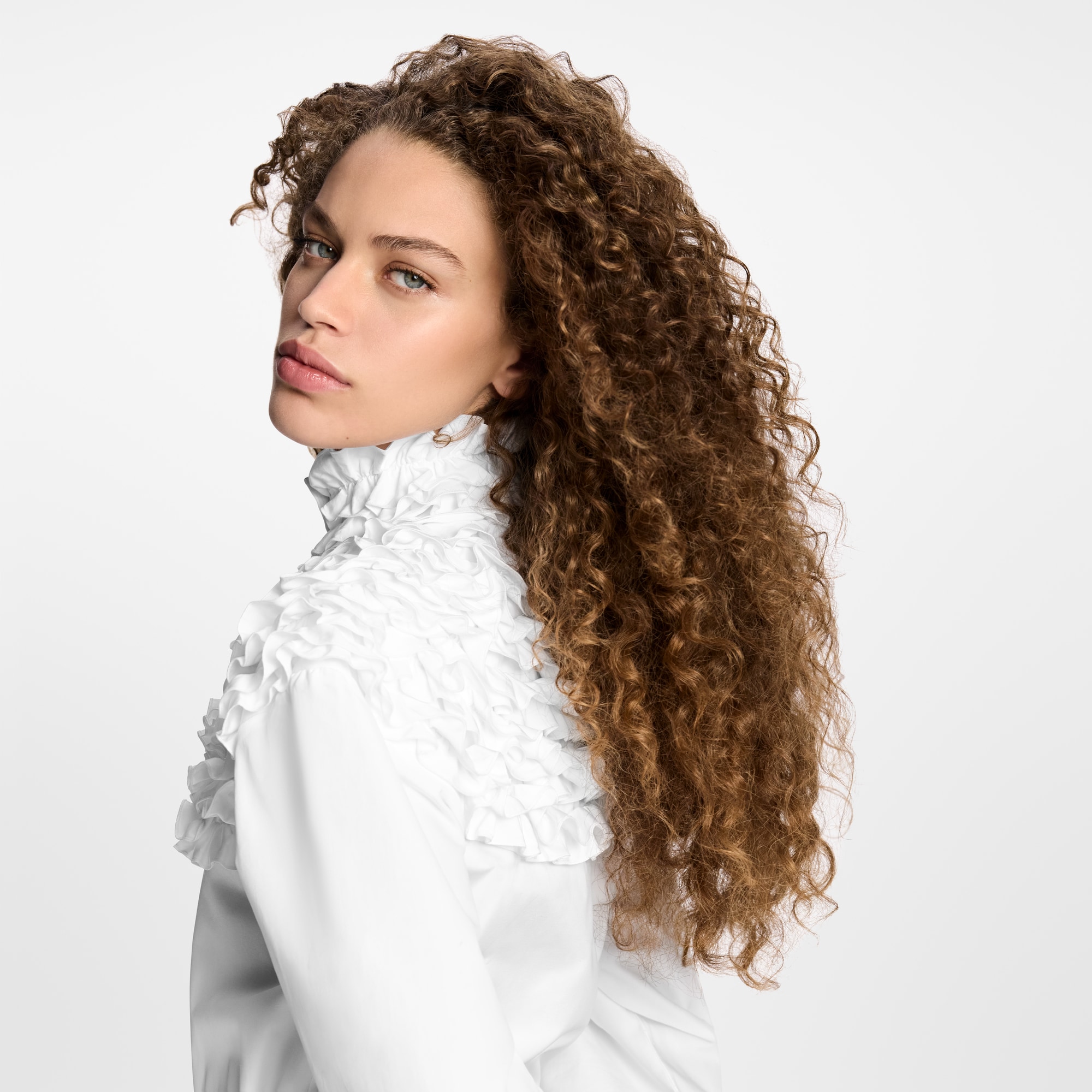 Hemd mit Volants am Kragen  Damen Ready to Wear Tops | LOUIS VUITTON (Zoom)